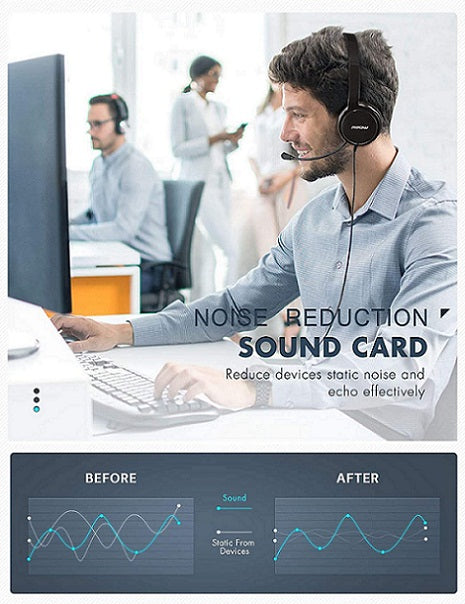 Buy Mpow 071 USB Headset/3.5mm Computer Headset from Vmart in Pakistan