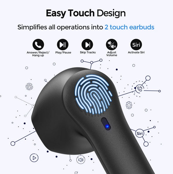 Buy Mpow MX1 True Wireless Earbuds - Black from Vmart in Pakistan