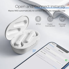 Buy Mpow MX3 Upgraded Bluetooth Earbuds in Ear from Vmart in Pakistan