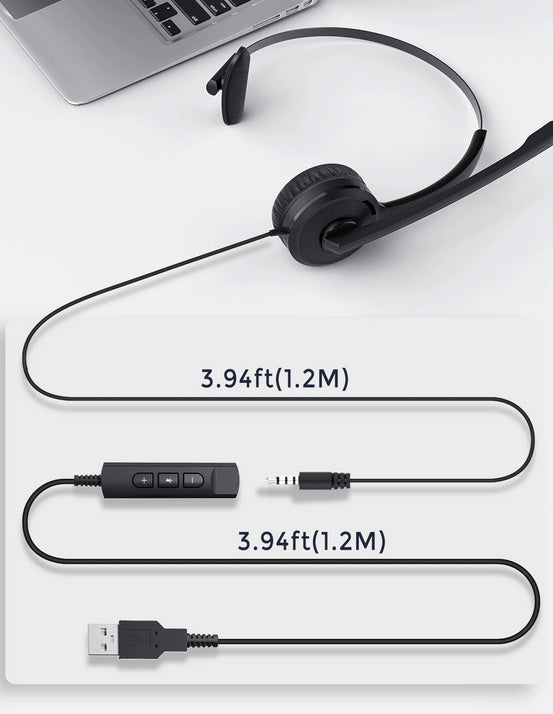 Buy Mpow Single-Sided USB Headset with Microphone from Vmart in Pakistan
