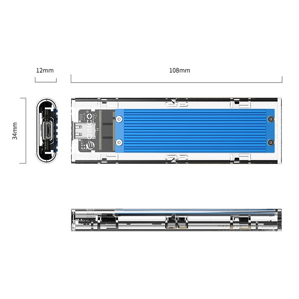 Buy ORICO TCM2M-C3 M.2 SSD Enclosure from Vmart in Pakistan
