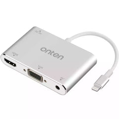 Buy Onten 7585C Lightning To HDMI + VGA Adapter from Vmart in Pakistan