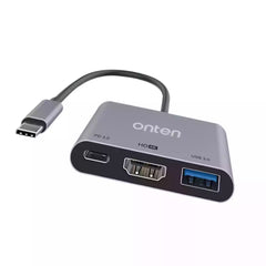 Buy Onten 9175D USB Type-C to 4K HDMI + USB 3.0 + PD Hub Adapter from Vmart in Pakistan