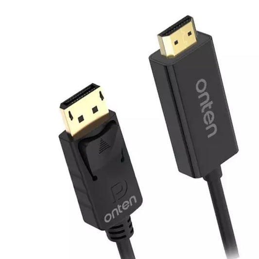 Buy Onten DP303 DisplayPort Male to HDMI Male 4K Cable 3m from Vmart in Pakistan