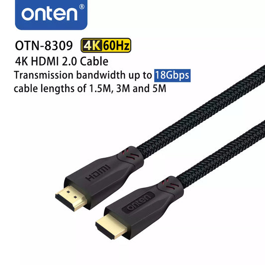 Buy Onten OTN-8309 4K HDMI 2.0 Cable 3m from Vmart in Pakistan