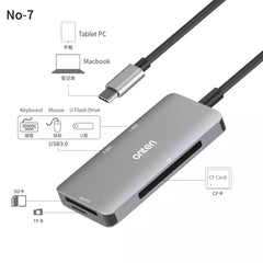 Buy Onten OTN-91182 Type C Multi-function Card Reader from Vmart in Pakistan