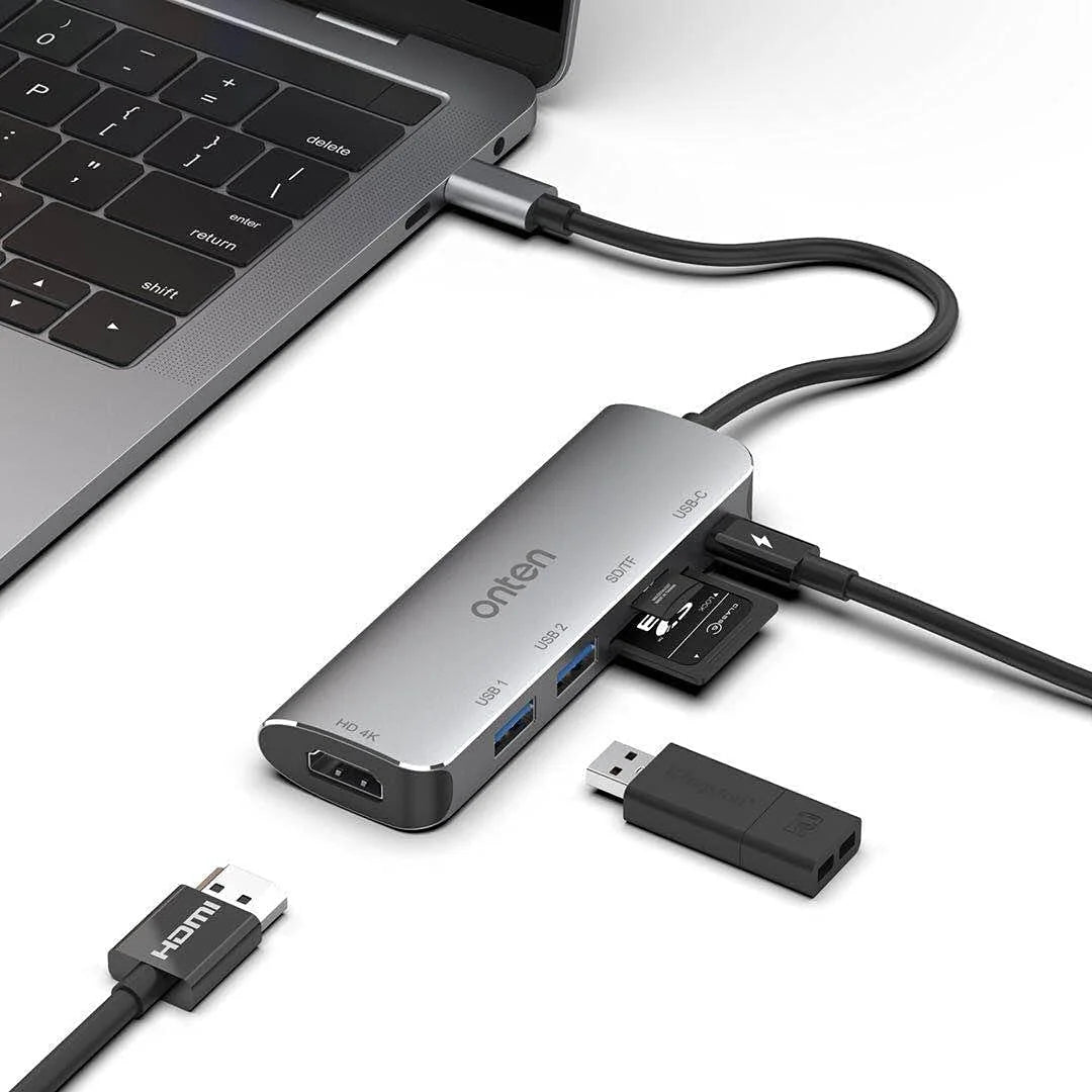 Buy Onten OTN-95116 5 in 1 Type-C Multi Function Dock Station from Vmart in Pakistan