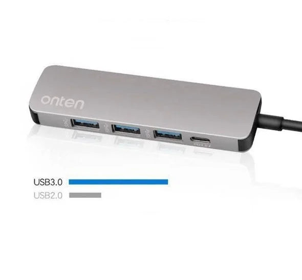 Buy Onten OTN-9602 USB C 4 Port Hub from Vmart in Pakistan