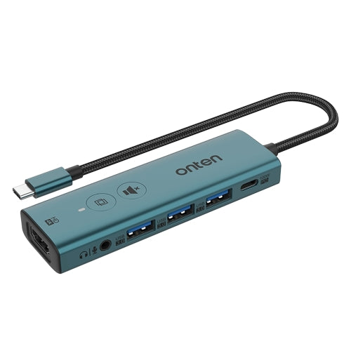 Buy Onten UC123+ USB-C to HDMI Multi-function Hub Docking Station with Button from Vmart in Pakistan