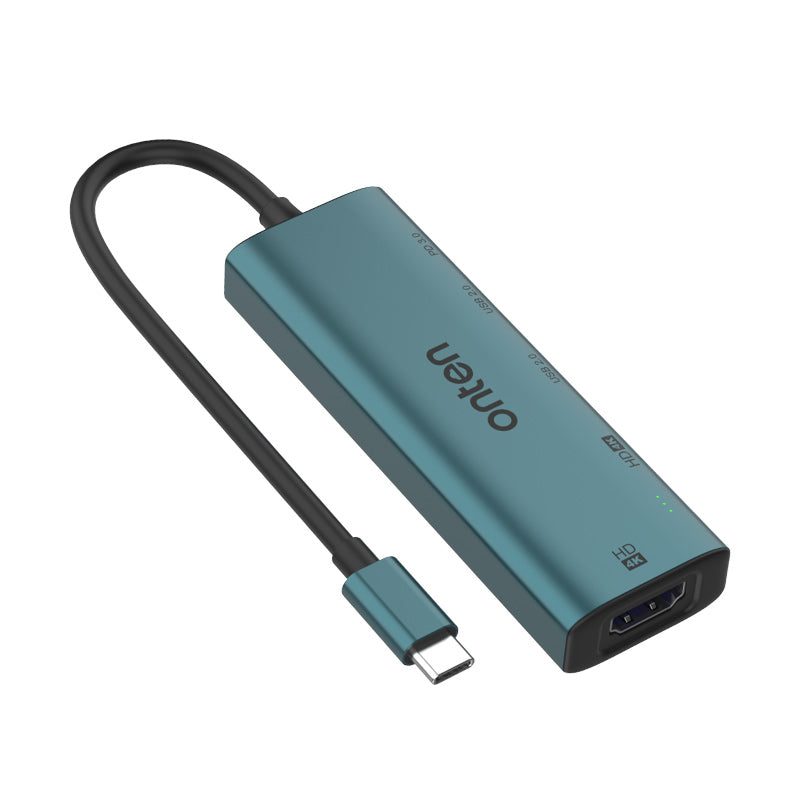 Buy Onten UC126 USB-C to Dual HDMI Adapter with PD 3.0+USB 2 Ports Hub from Vmart in Pakistan