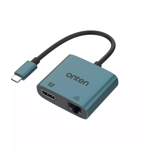 Buy Onten UC288 USB-C to HDMI HD Video Adapter with RJ45(100M) from Vmart in Pakistan