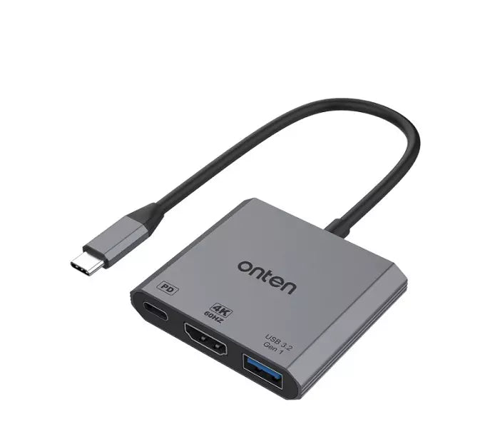 Buy Onten UC301 3-in-1 USB-C to HDMI 4K@60Hz Adapter from Vmart in Pakistan