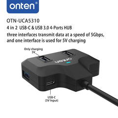 Buy Onten UCA5310 USB 3.1 Gen1 5G Hub from Vmart in Pakistan