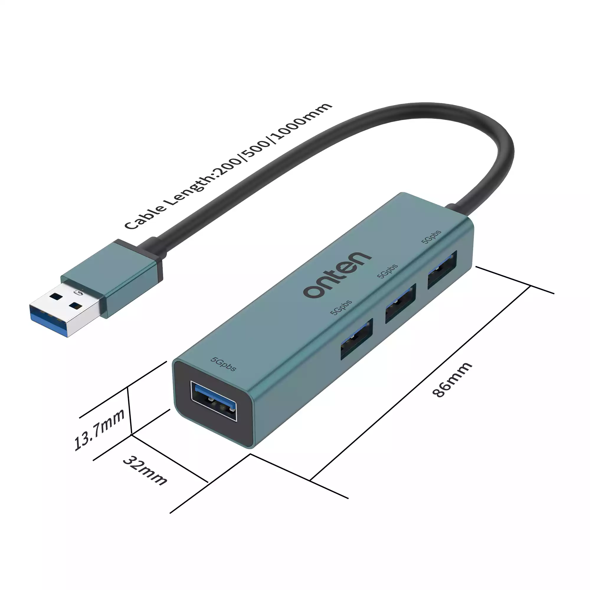 Buy Onten 5222 USB 3.0 to 4-Ports Hub from Vmart in Pakistan