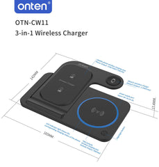 Buy Onten CW11 3 in 1 Wireless Charger from Vmart in Pakistan