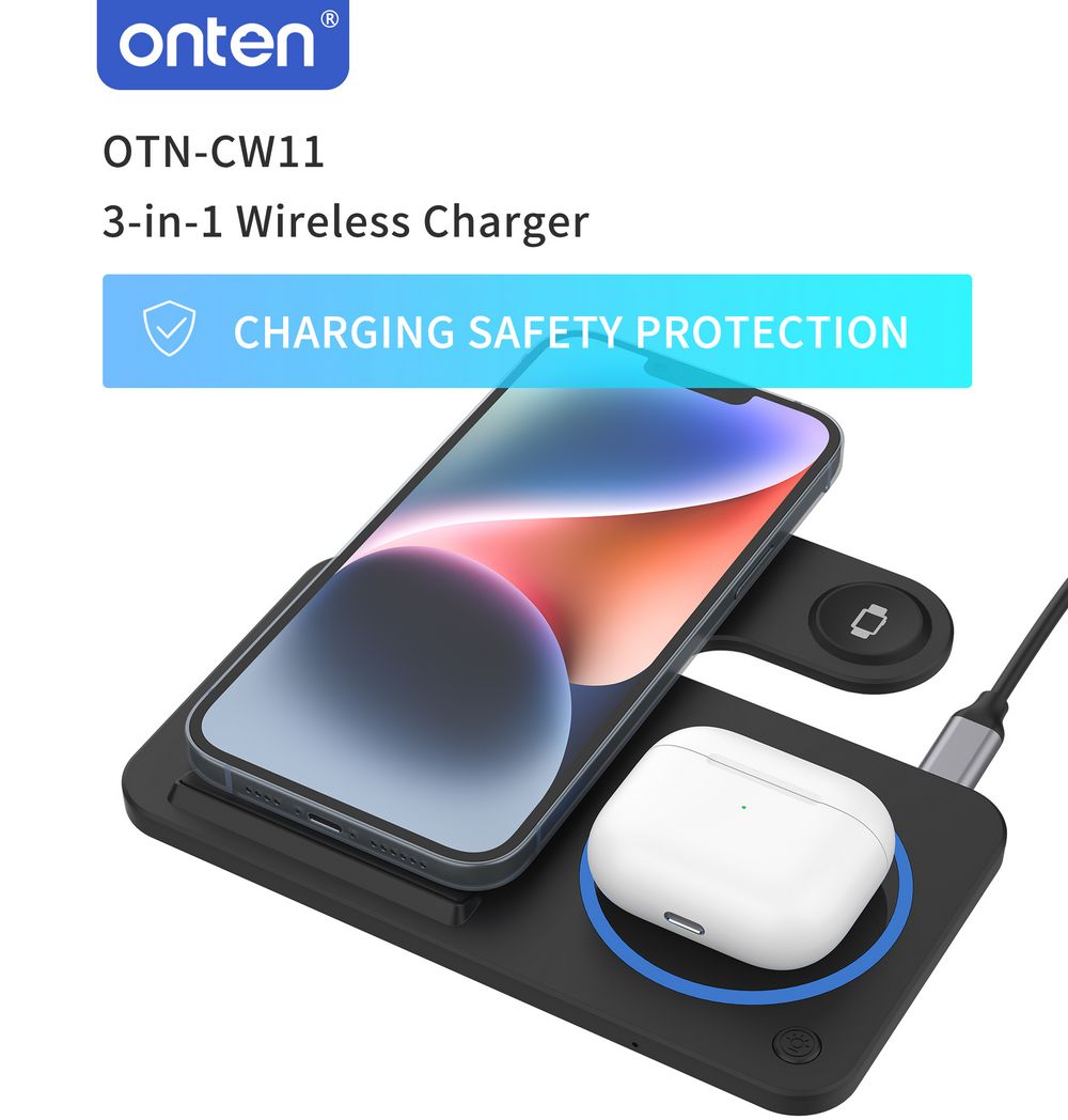 Buy Onten CW11 3 in 1 Wireless Charger from Vmart in Pakistan