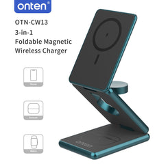 Buy Onten CW13 3 in 1 Foldable Magnetic Wireless Charger from Vmart in Pakistan