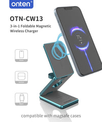 Buy Onten CW13 3 in 1 Foldable Magnetic Wireless Charger from Vmart in Pakistan