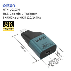 Buy Onten UC103M USB-C to Mini DP Adapter from Vmart in Pakistan