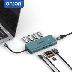 Buy Onten UC962 10 in 1 USB-C Multi-function Docking Station from Vmart in Pakistan