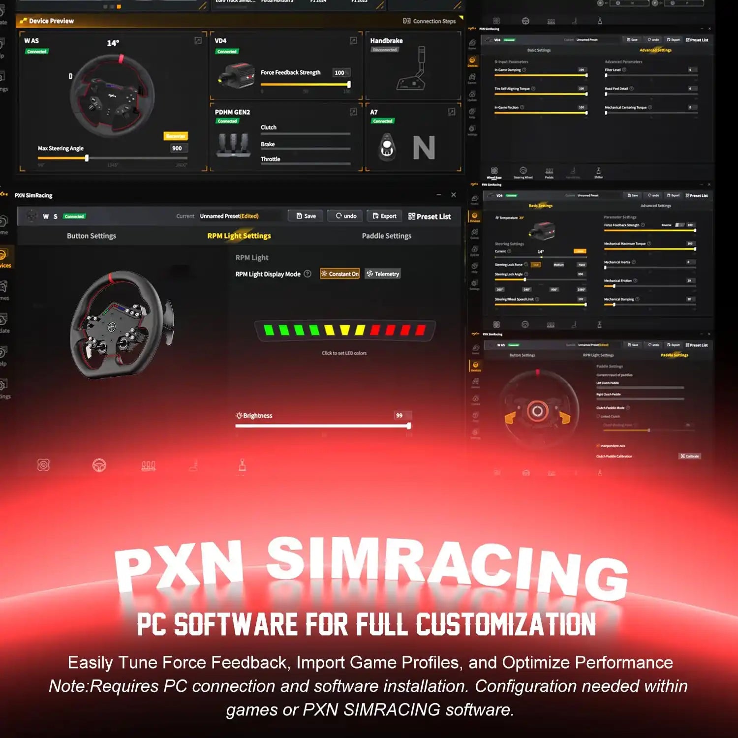 Buy PXN W DS R2 Gaming Racing Wheel Vmart in Pakistan