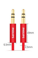Buy Philips 3.5mm Male to Male Stereo Audio Cable 1m - Red from Vmart in Pakistan