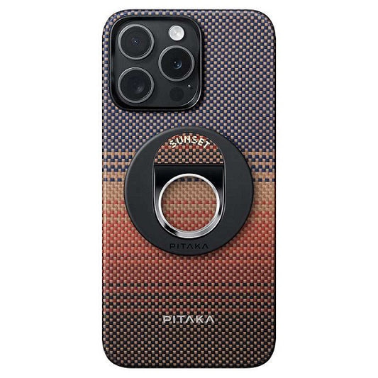 Buy Pitaka Tactile Woven Case with MagSafe Grip3 for iPhone 16 Pro Max Sunset from Vmart in Pakistan