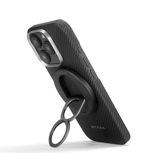 Buy Pitaka Ultra Slim Case with MagSafe Grip3 for iPhone 16 Pro Black/Grey from Vmart in Pakistan