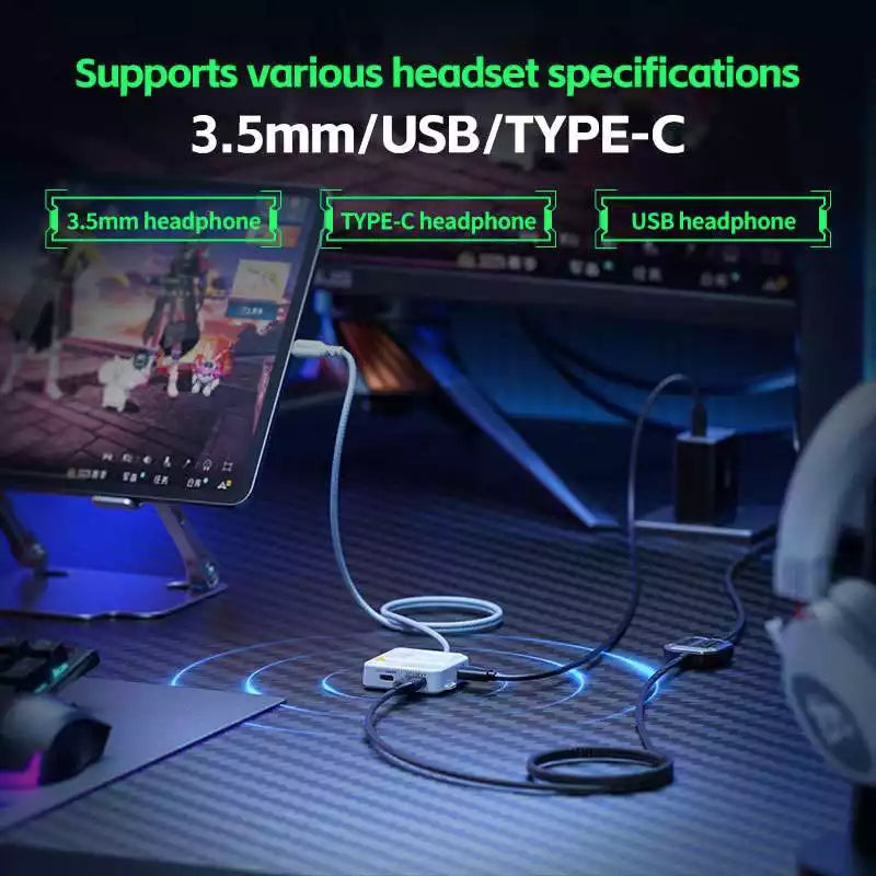 Buy Plextone GS5 5 in 1 Type C Adapter White from Vmart in Pakistan