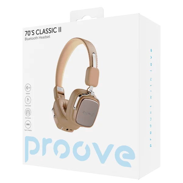 Buy Proove 70's Classic II Wireless Headphones Beige from Vmart in Pakistan