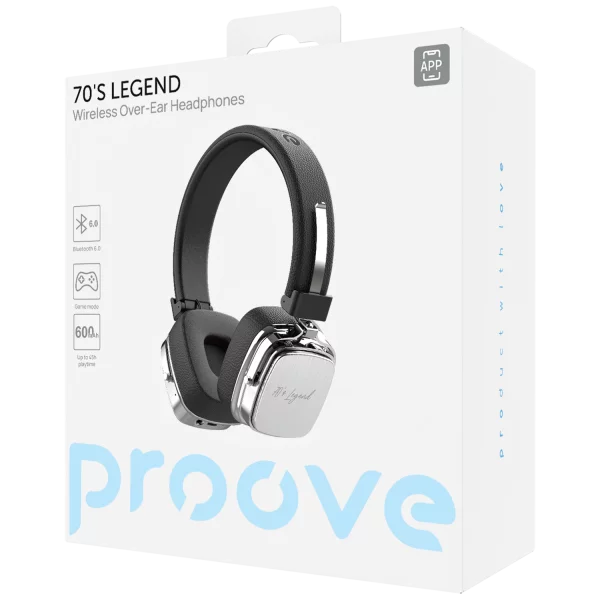 Buy Proove 70’s Legend (APP) Wireless Headphones Black/silver from Vmart in Pakistan