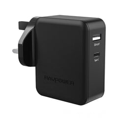 Buy RAVPower RP-PC017 36W Dual Type C Travel USB Charger from Vmart in Pakistan