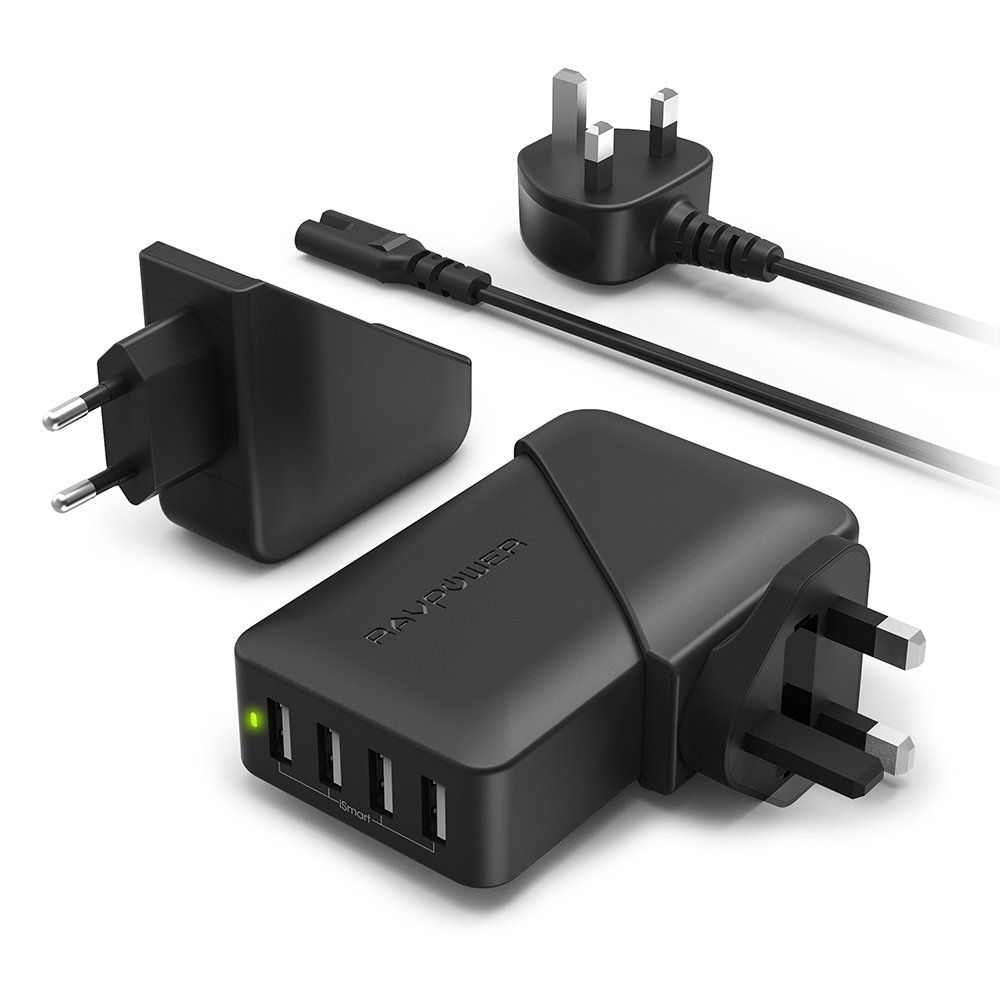 Buy RAVPower RP-PC024 USB Fast Charger 40W 4-Ports from Vmart in Pakistan
