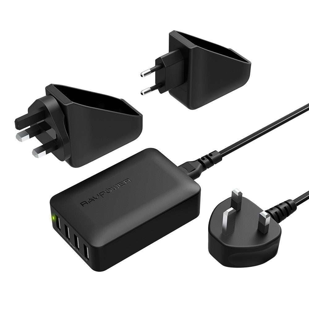 Buy RAVPower RP-PC024 USB Fast Charger 40W 4-Ports from Vmart in Pakistan