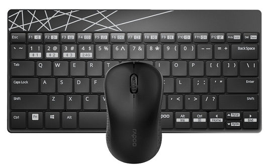 Buy Rapoo 8000M Multi-mode Wireless Keyboard Mouse Combo from Vmart in Pakistan