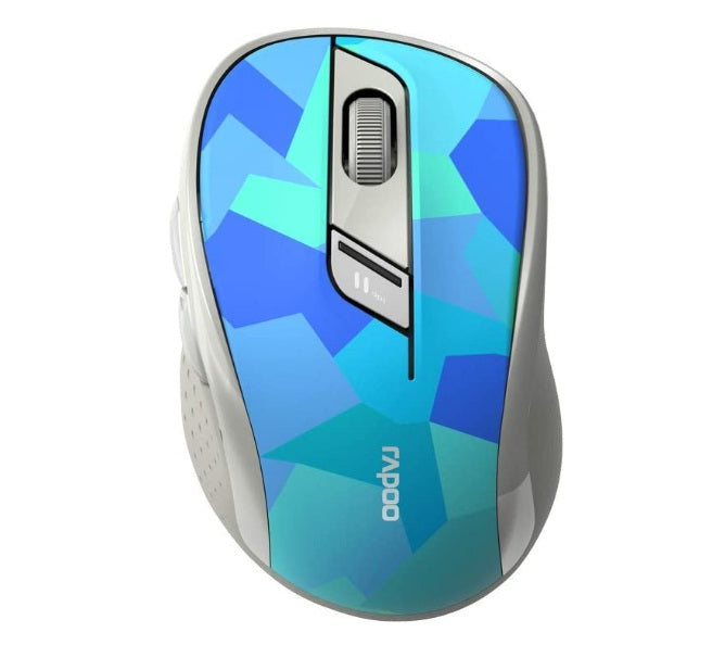 Buy Rapoo M500 Silent Multi-mode Wireless Optical Mouse - Blue from Vmart in Pakistan