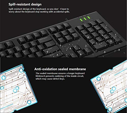 Buy Rapoo NK1800 Spill Resistance Wired USB Keyboard from Vmart in Pakistan