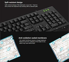 Buy Rapoo NK1800 Spill Resistance Wired USB Keyboard from Vmart in Pakistan