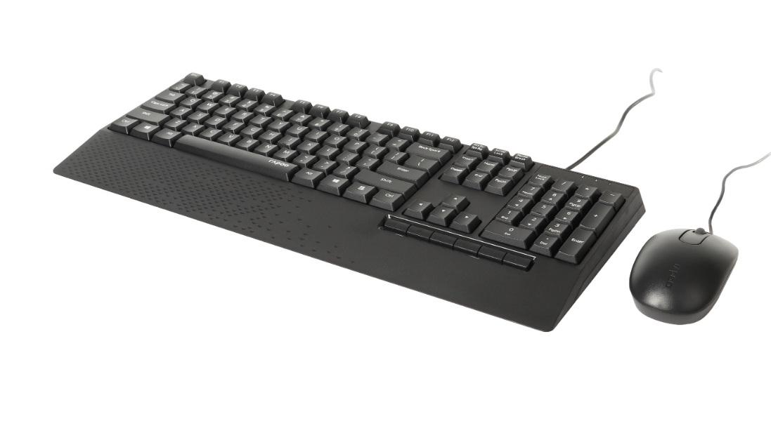 Buy Rapoo NX2000 Wired Optical Mouse & Keyboard Combo from Vmart in Pakistan