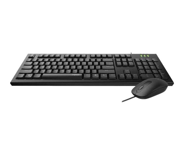 Buy Rapoo X120Pro Wired Optical Keyboard & Mouse Combo from Vmart in Pakistan