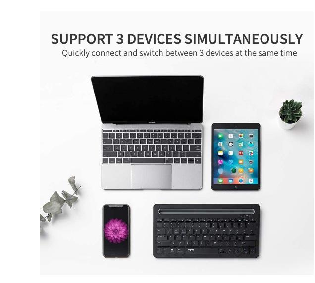 Buy Rapoo XK100 Multi Device Bluetooth Keyboard - Black from Vmart in Pakistan