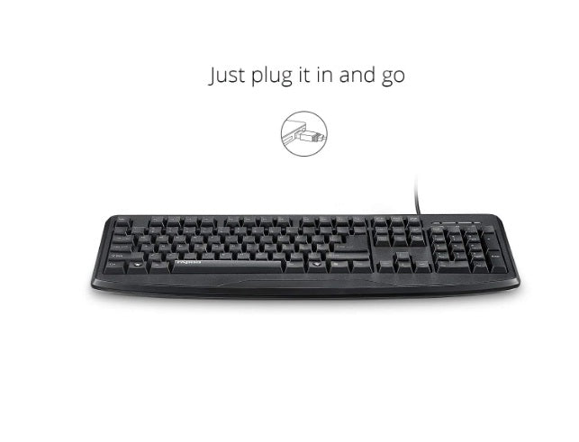Buy Rapoo nk2500 Wired USB Desktop Keyboard - Black from Vmart in Pakistan