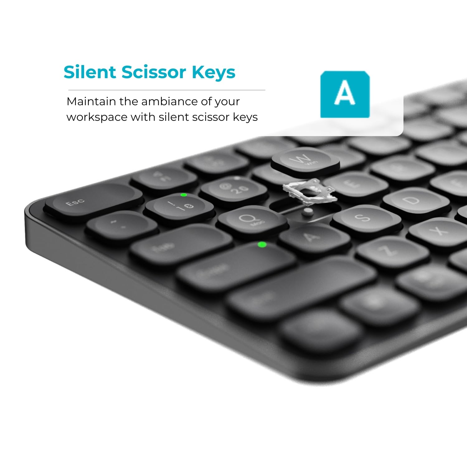 Buy Rapoo 9350S Premium Wireless Keyboard & Mouse Combo Dark Grey Vmart in Pakistan