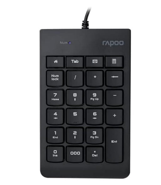 Buy Rapoo K10 Numeric Keyboard Black Vmart in Pakistan