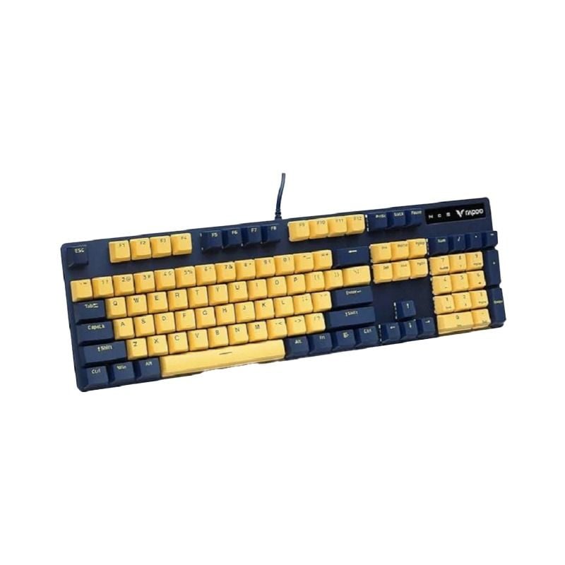 Buy Rapoo V500 Pro TM Wireless Mechanical Keyboard Yellow/Blue Vmart in Pakistan