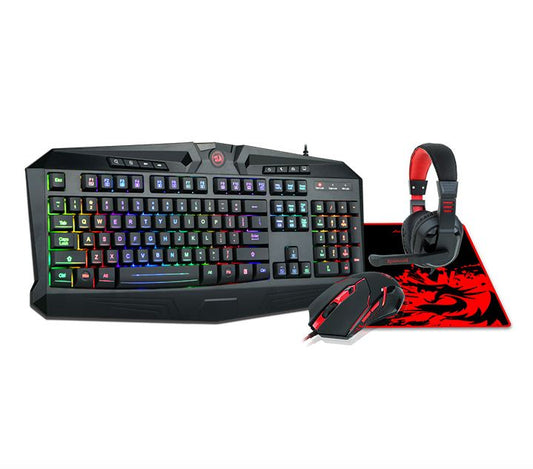 Buy Redragon K552-BB 4 In 1 (Keyboard, Mouse, Headset, Mousepad Set) from Vmart in Pakistan