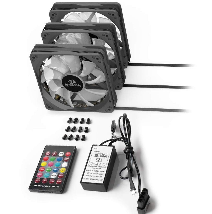 Buy Redragon GC-F006 Computer Case 120mm PC RGB Cooling Fan from Vmart in Pakistan