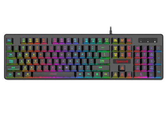 Buy Redragon K509 DYAUS 7-Colors Backlit Quiet Aluminum Gaming Keyboard from Vmart in Pakistan