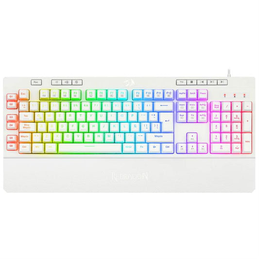 Buy Redragon K512 Shiva RGB Membrane Gaming Keyboard White from Vmart in Pakistan