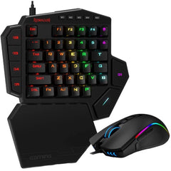 Buy Redragon K585-BA One-Handed Gaming Keyboard and M721-Pro RGB Mouse Combo from Vmart in Pakistan